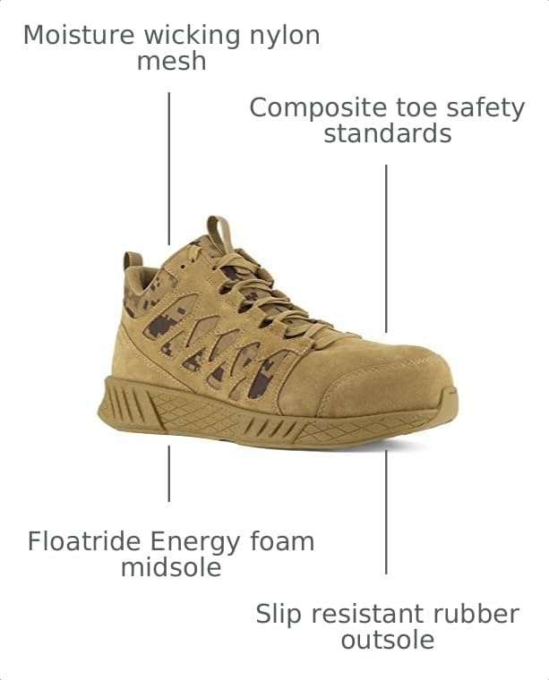 image:imageReebok Work Floatride Energy Tactical EH Comp Toe MidTopCoyote