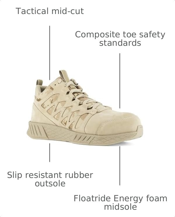image:imageReebok Work Floatride Energy Tactical EH Comp Toe MidTopDesert Tan