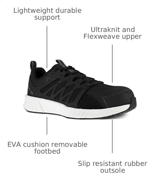 image:imageReebok Work Fusion Flexweave Work Composite Toe Mens OxfordBlack
