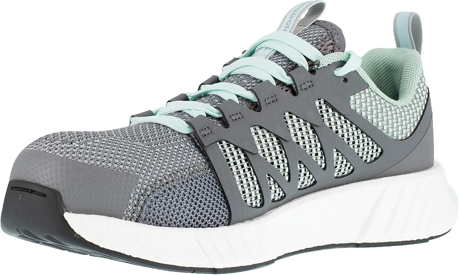 image:imageReebok Work Fusion Flexweave Work Composite Toe Mens OxfordGrey and Mint Green