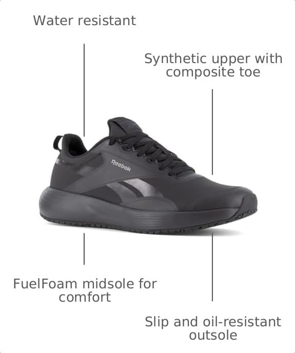 image:imageReebok Work Lite Plus 4 Work Mens Oxford 9 DM US Black