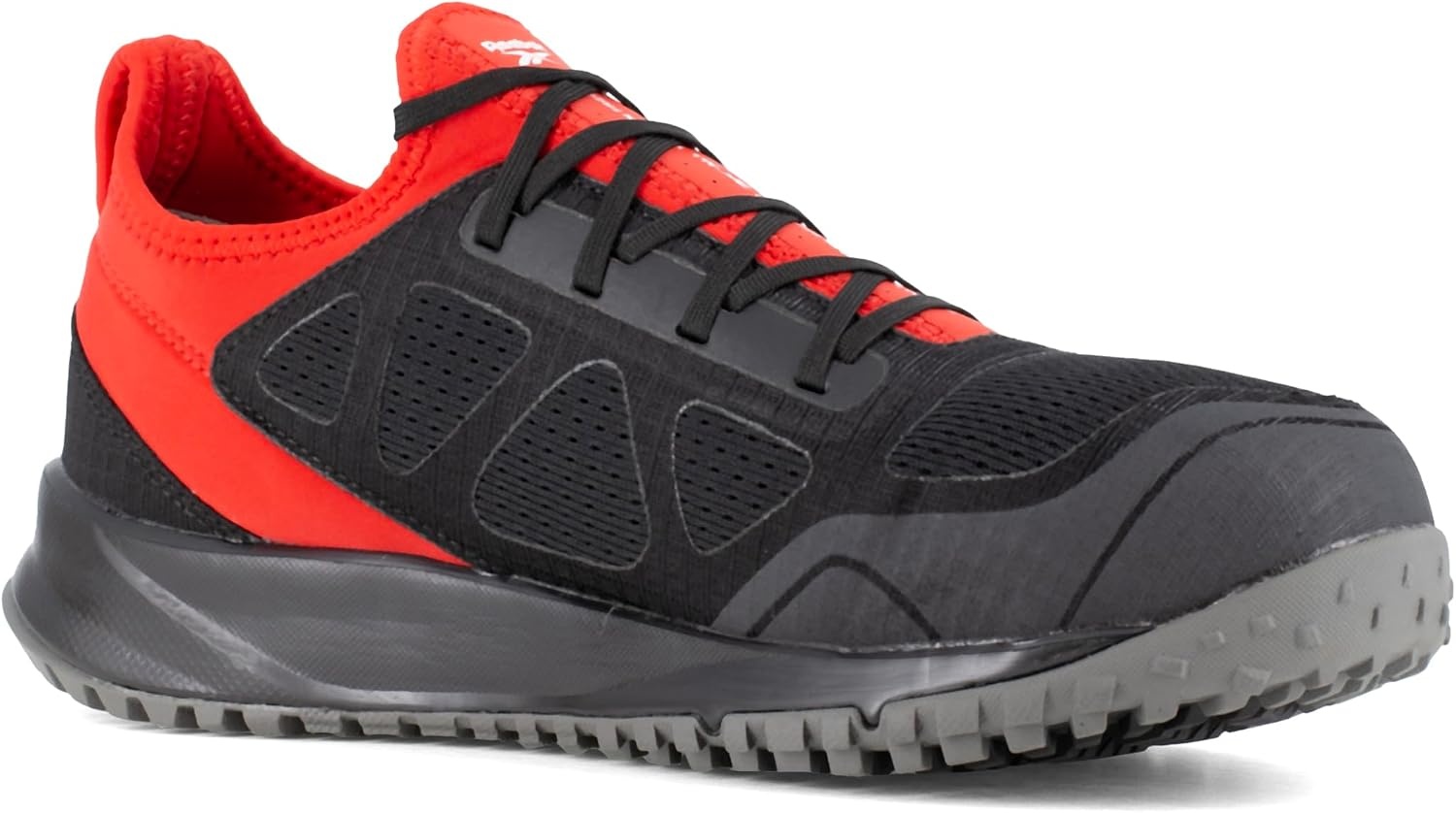 image:imageReebok Work Mens All Terrain Slip Resistant Steel Toe Work Safety Shoes Casual BlackBlack and Red