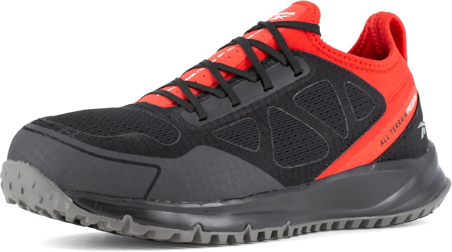 image:imageReebok Work Mens All Terrain Slip Resistant Steel Toe Work Safety Shoes Casual BlackBlack and Red