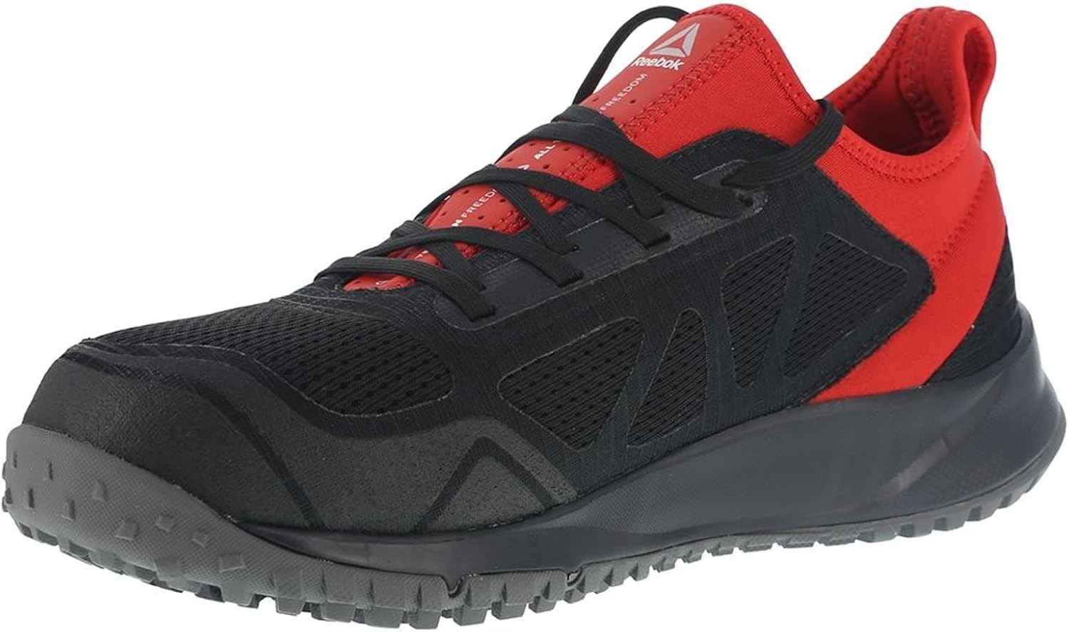 image:imageReebok Work Mens All Terrain Slip Resistant Steel Toe Work Safety Shoes Casual BlackBlackRed