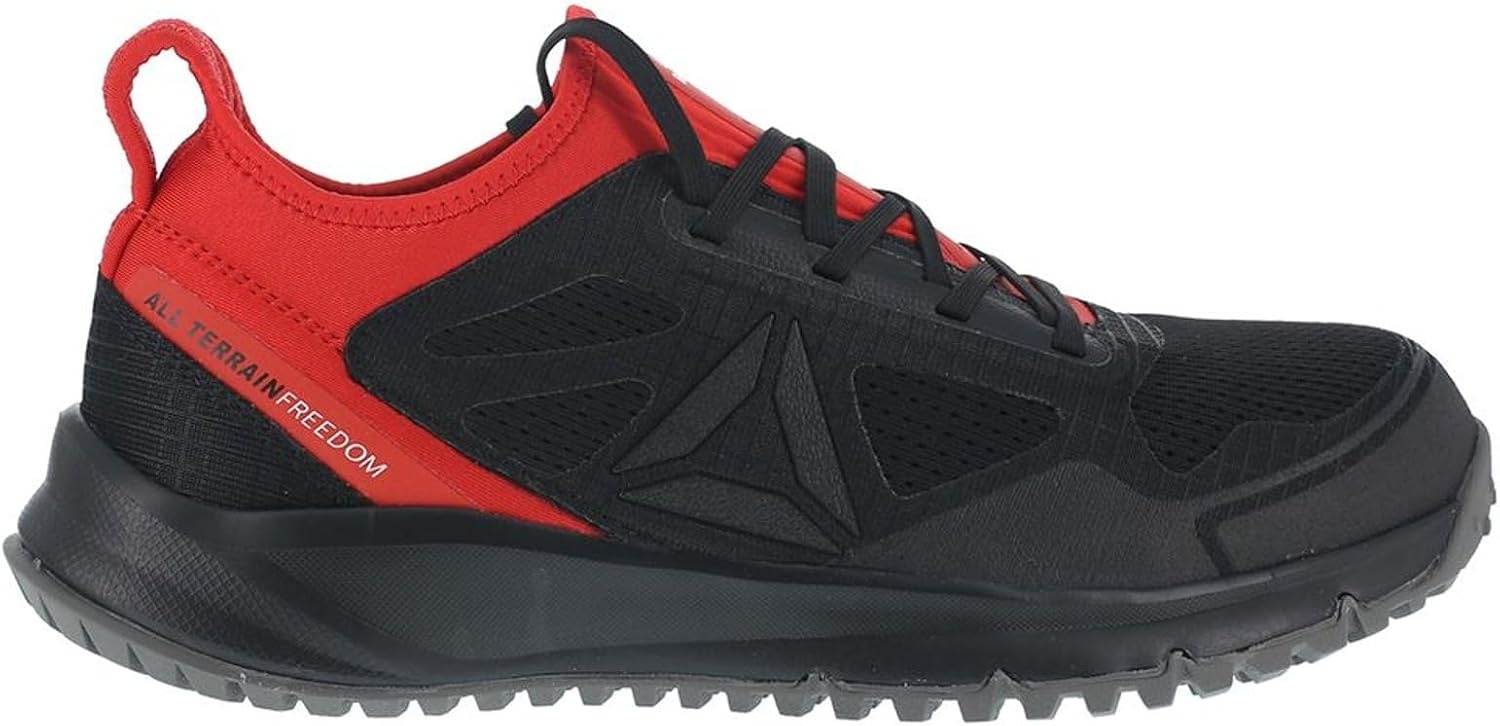 image:imageReebok Work Mens All Terrain Slip Resistant Steel Toe Work Safety Shoes Casual BlackBlackRed