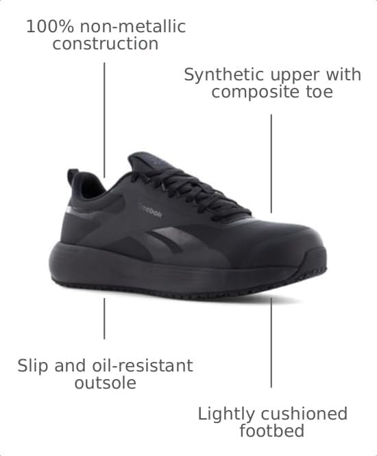 image:imageReebok Work Mens Lite Plus 4 Slip Resistant Composite Toe WorkDuty BlackBlack