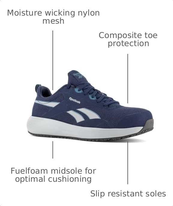 image:imageReebok Work Mens Lite Plus 4 Slip Resistant Composite Toe WorkDuty BlackBlue