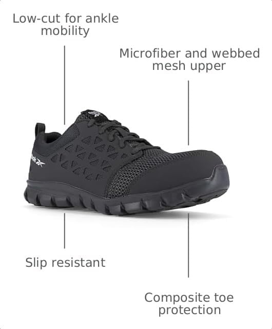 image:imageReebok Work Mens Rb4015 Sublite Athletic Soft Toe Work ShoesGrey