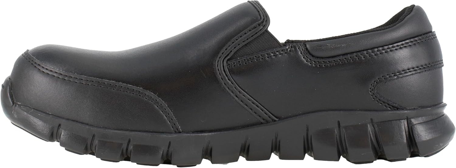 image:imageReebok Work Mens Sublite Cushion Composite Toe ESD Slip On Work Safety Shoes Casual BlackBlack