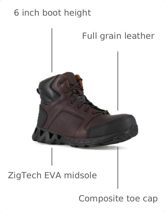 image:imageReebok Work Mens Zigkick RB7005 Work Shoe BrownBlack