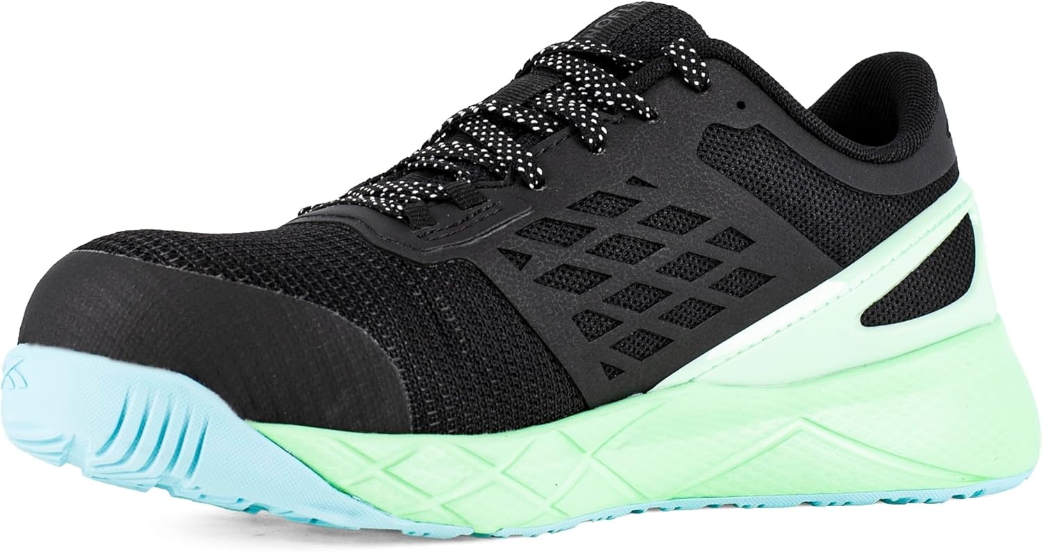 image:imageReebok Work Nanoflex TR Work EH Comp ToeBlackSeafoam GreenWhite