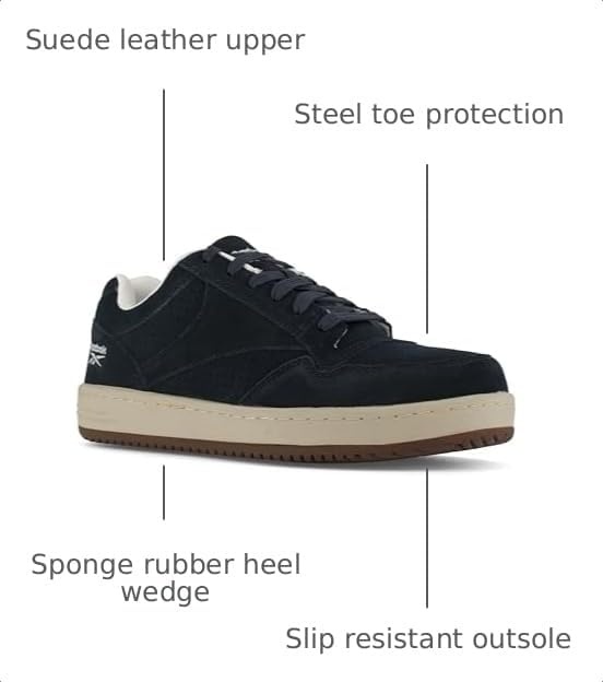 image:imageReebok Work RB1920 Mens Soyay Safety Toe Skateboard Work Shoe Navy 9