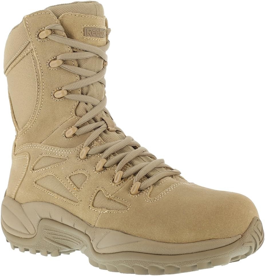 image:imageReebok Work Rapid Response RB 8 CT Boot Womens Boot 9 BM US BlackDesert Tan