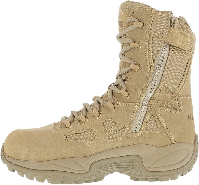 image:imageReebok Work Rapid Response RB 8 CT Boot Womens Boot 9 BM US BlackDesert Tan