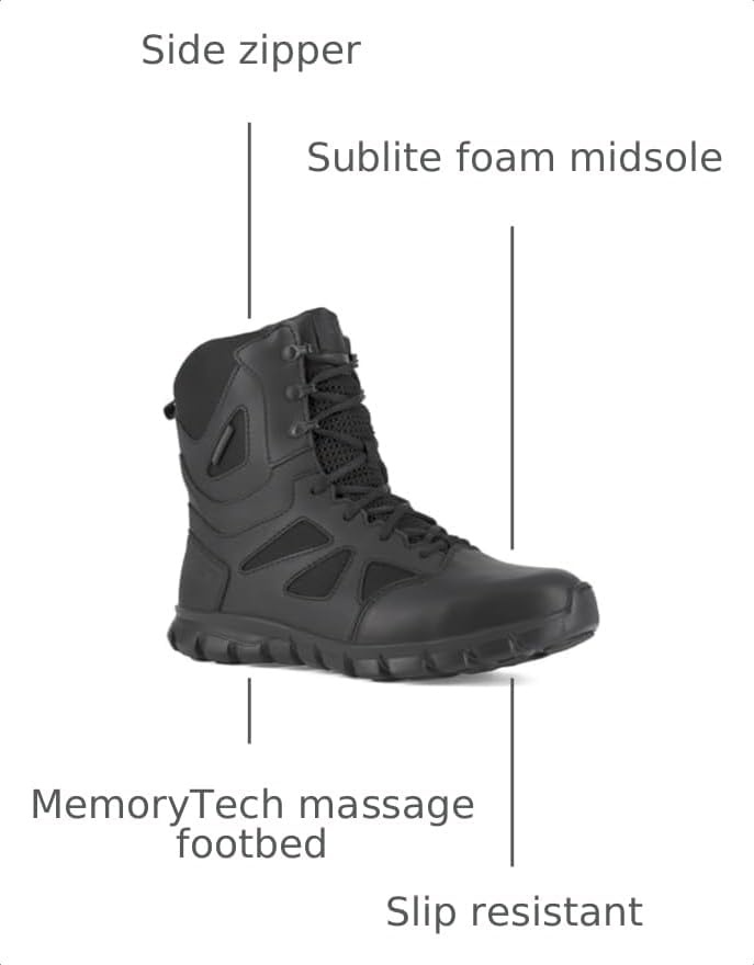 image:imageReebok Work Sublite Cushion Tactical 8 WP Mens BootBlack