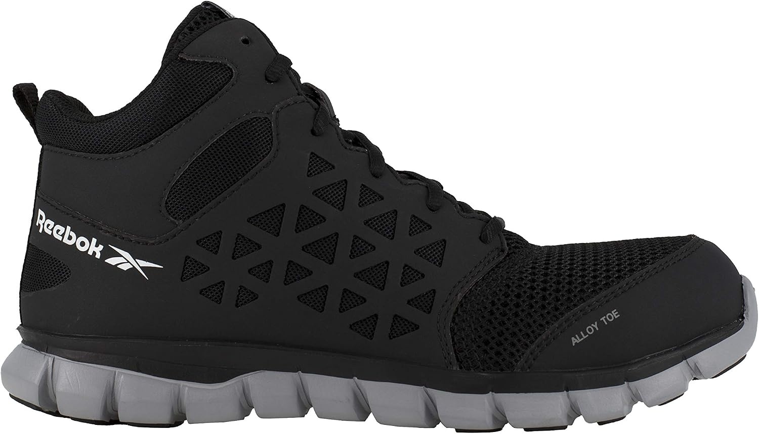 image:imageReebok Work Sublite Cushion Work Alloy Toe Mid Womens OxfordBlackWhite