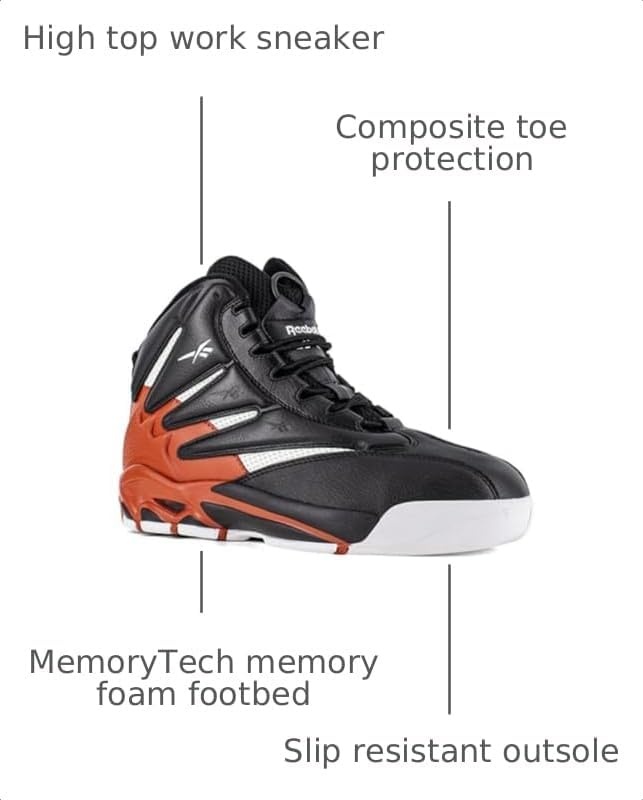 image:imageReebok Work The Blast Work Mens BootBlackredwhite