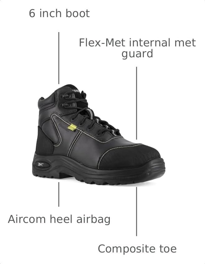 image:imageReebok Work Womens Trainex 6 Inch Electrical Composite Toe WorkDuty BlackBlack