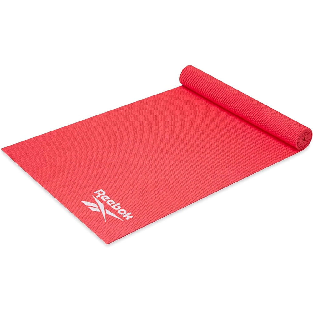 image:imageReebok 5mm Solid Yoga Mat 68 x 24 NonSlip Lightweight Foldable and Durable Exercise Mat with Carry Strap for Home Workout Yoga Pilates Fitness and Outdoor TrainingCherry