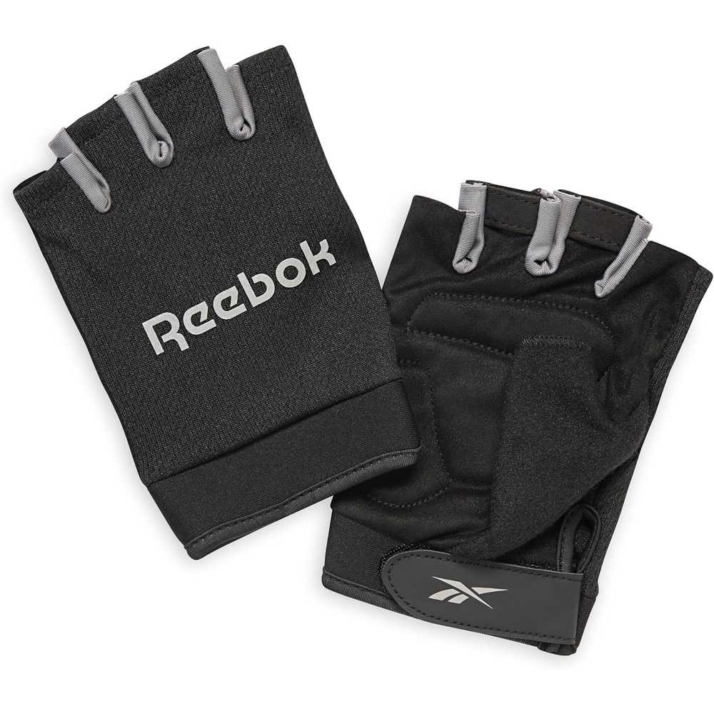 image:imageReebok Classic Fingerless Gloves Lightweight Fitness amp Weight Lifting Gloves for TrainingGrey