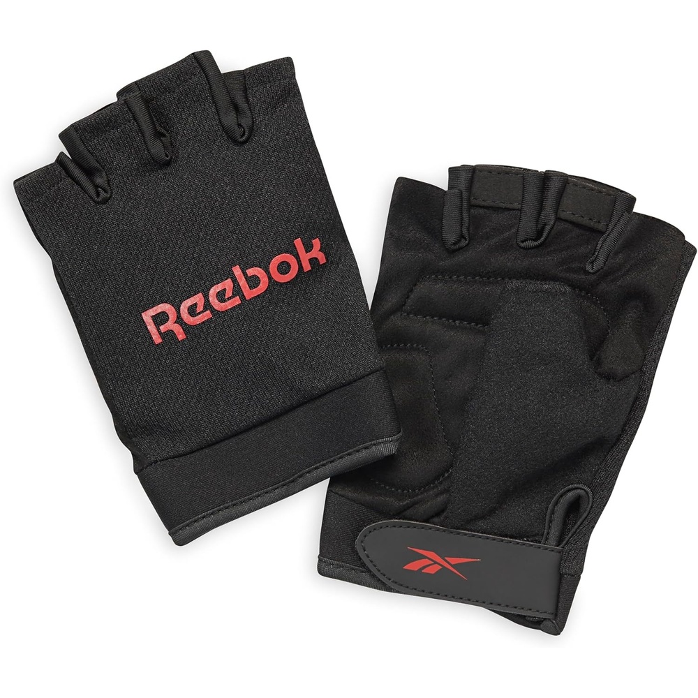 image:imageReebok Classic Fingerless Gloves Lightweight Fitness amp Weight Lifting Gloves for TrainingRed