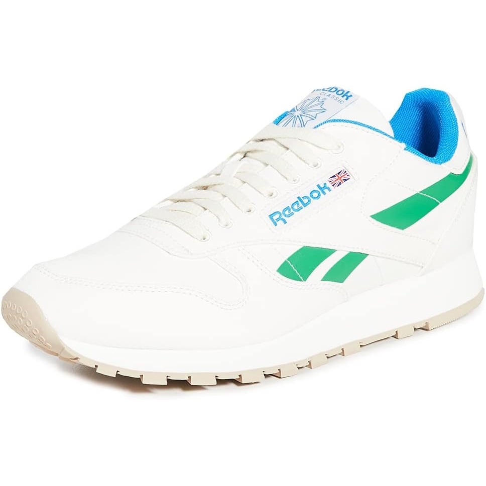 image:imageReebok Classic Nylon Womens Sneakers Casual Tennis Shoes WomenChalkCourt GreenHorizon Blue