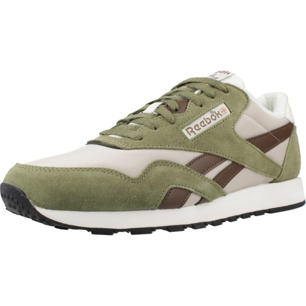 image:imageReebok Classic Nylon Womens Sneakers Casual Tennis Shoes WomenGrittygreen Simplebrown Mineral Grey