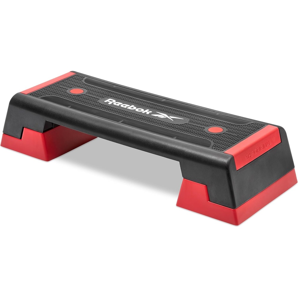 image:imageReebok Fitness Multipurpose Adjustable Aerobic and Strength Training Workout Step Platform for HIIT Cardio and General SessionsRed