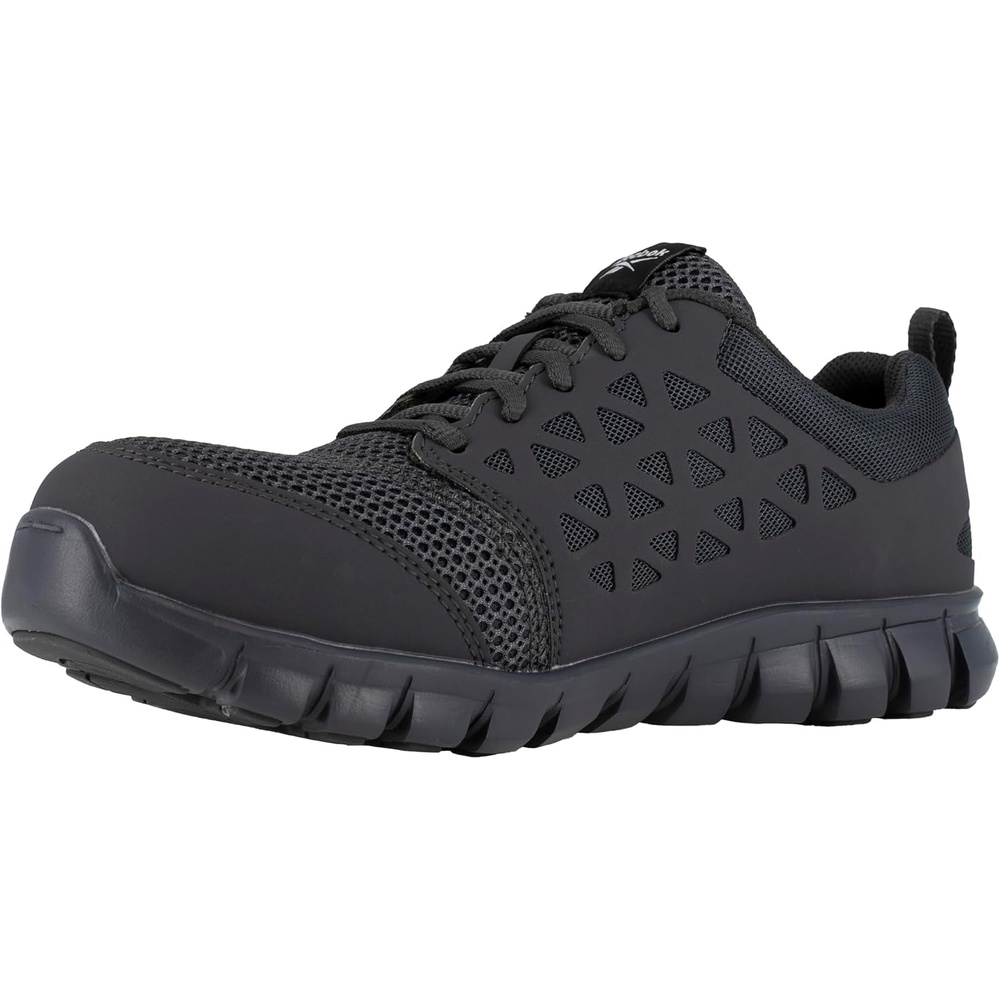 image:imageReebok Mens Rb4041 Sublite Cushion Safety Toe Athletic Work Shoe BlackGrey