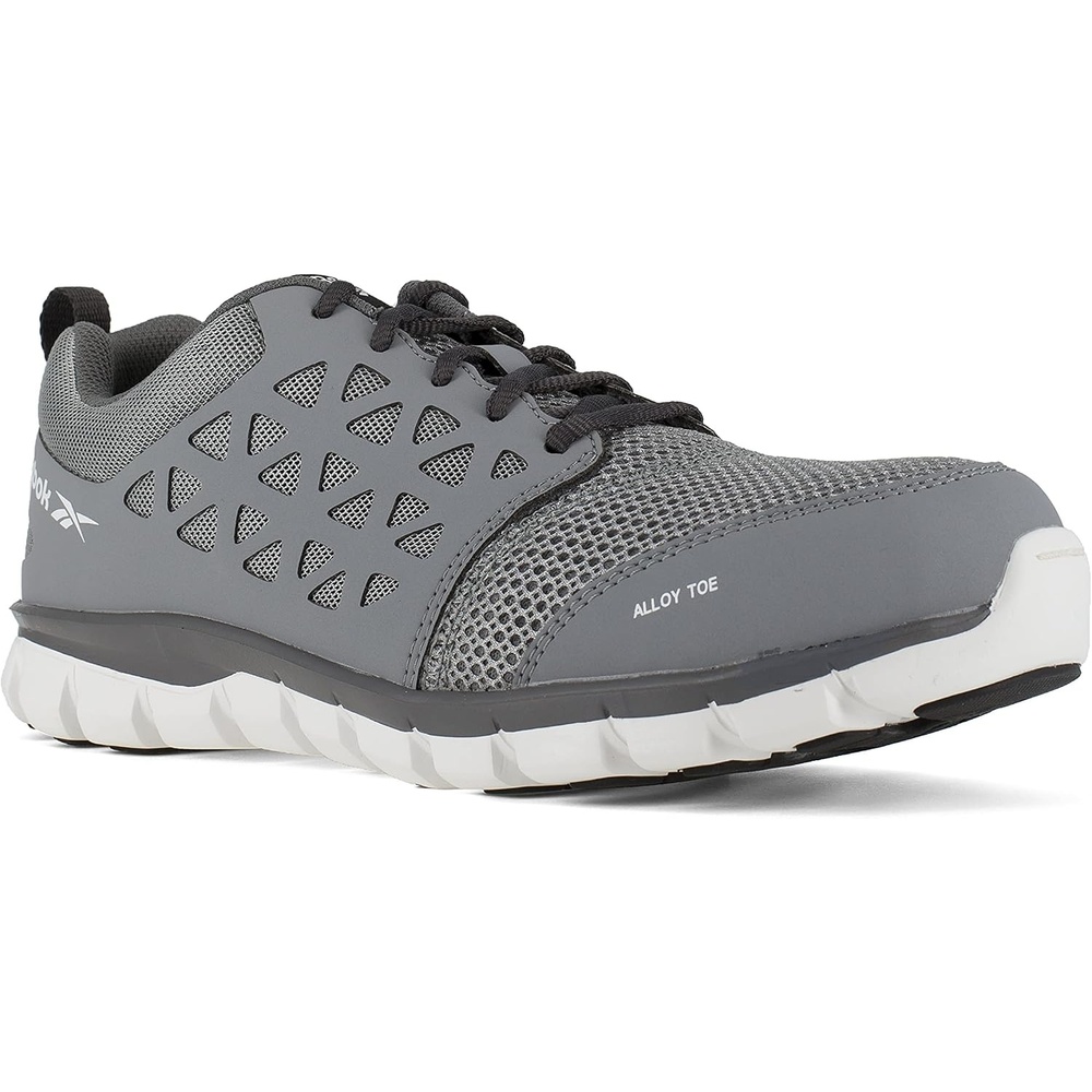 image:imageReebok Mens Rb4041 Sublite Cushion Safety Toe Athletic Work Shoe BlackGreywhite
