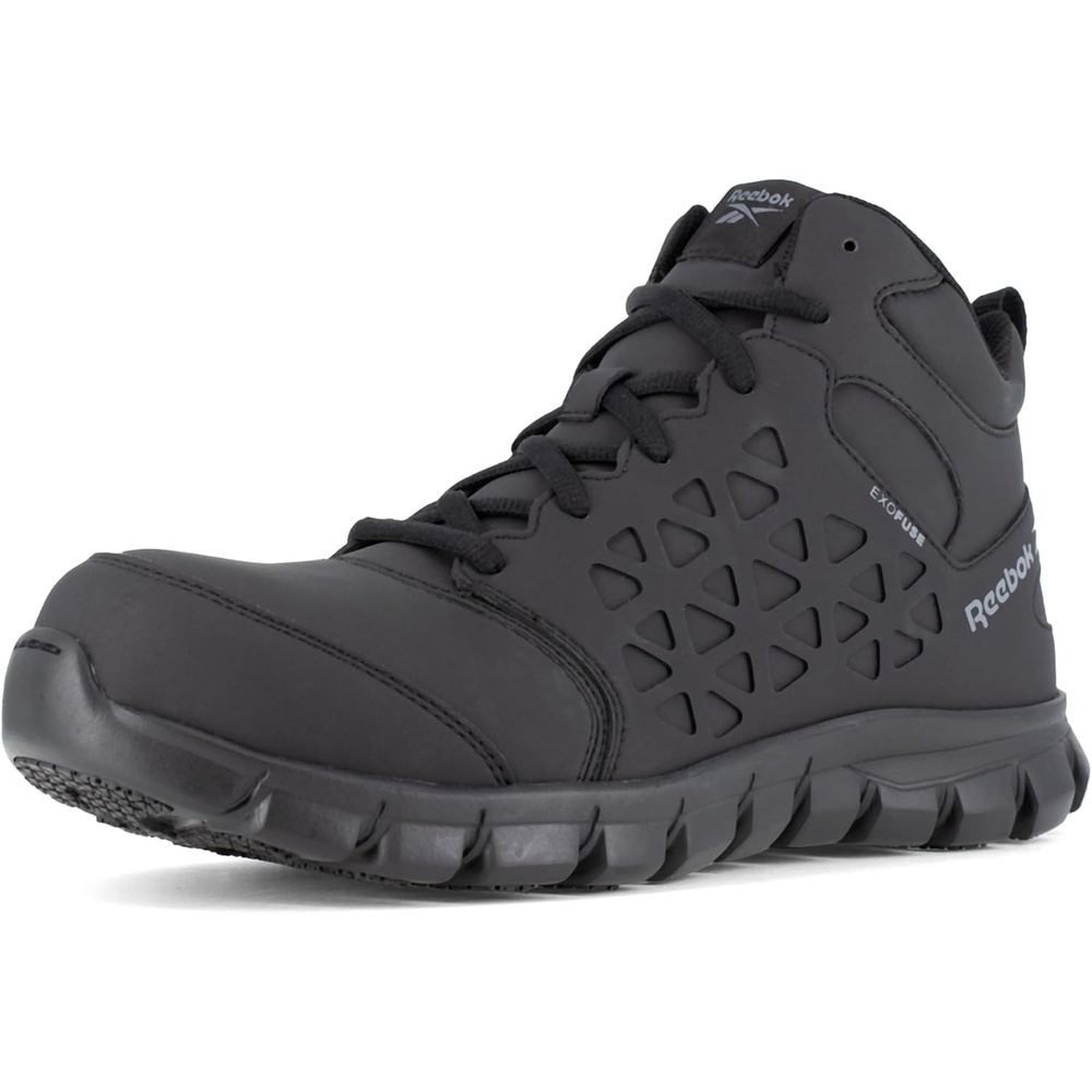 image:imageReebok Mens Sublite Cushion Mid Slip Resistant Alloy Toe WorkDuty BlackBlack