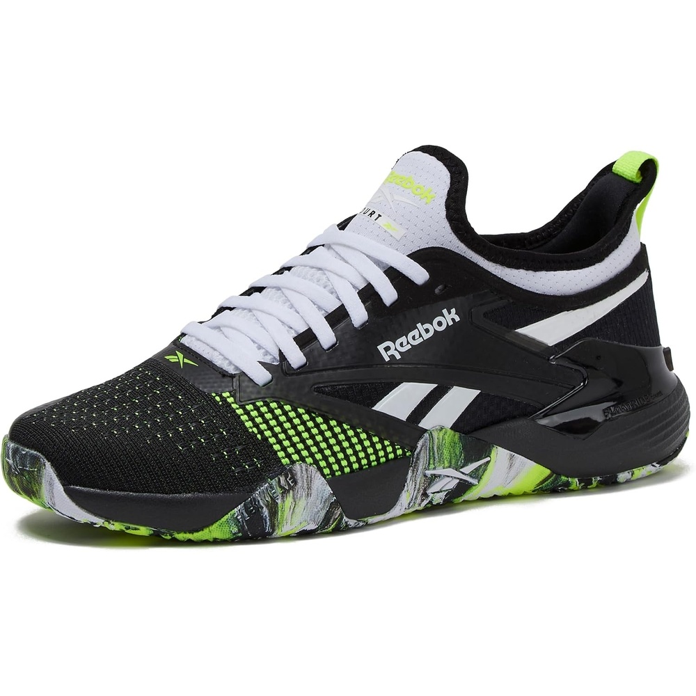 image:imageReebok Nano Court Sport Mens Pickleball or Tennis Shoes for MenFootwear WhiteBlackDigital Lime