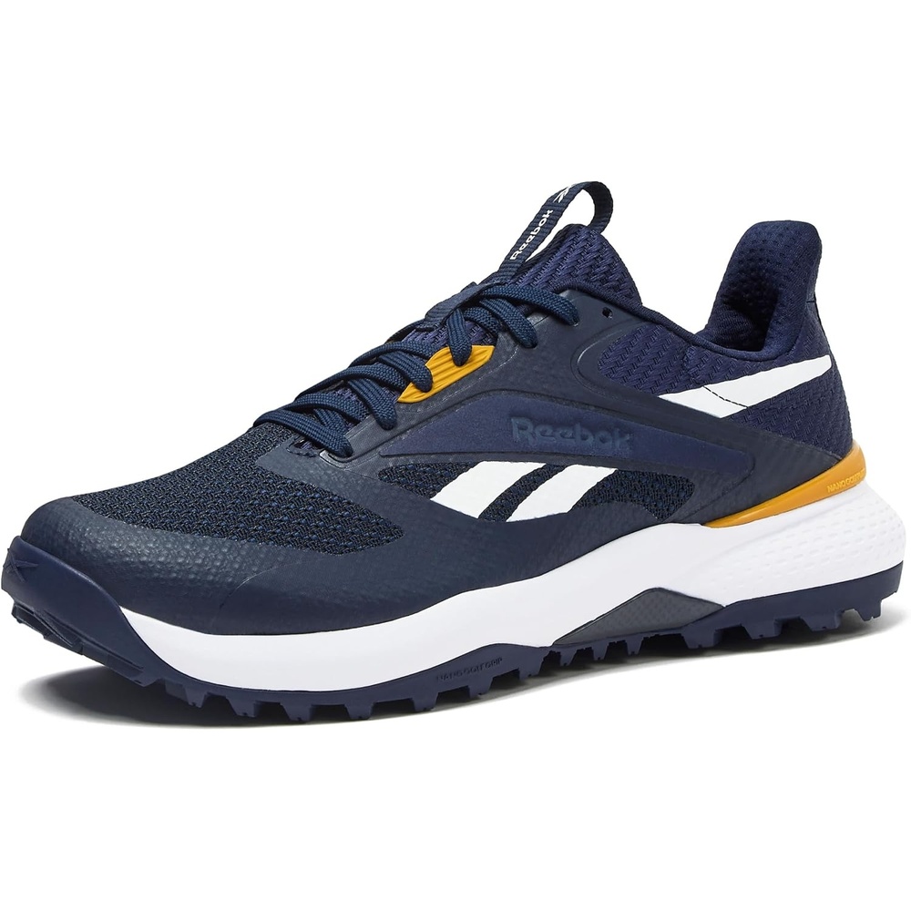 image:imageReebok Nano Golf Spikeless Mens Golf ShoesVector NavyGrit GoldFootwear White
