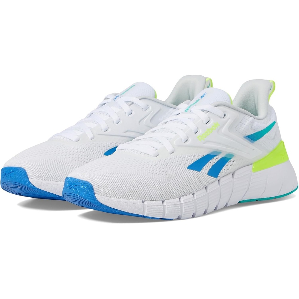 image:imageReebok Nano GymWhiteUnleashed GreenKinetic Blue