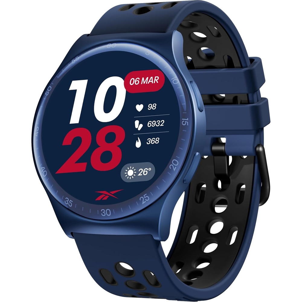 image:imageReebok Pulse Smartwatch  GPS Fitness Tracker with Heart Rate Monitor 10Day Battery Life IP68 Water Resistant Smart Fitness Watch for Men amp Women Compatible with iPhone amp Android  Victory GoldVector Blue