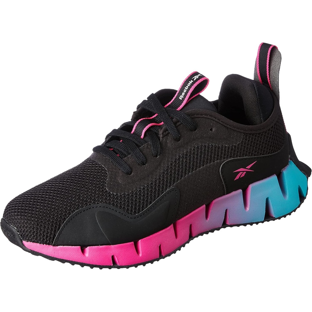 image:imageReebok Womens Zig Dynamica SneakerBlackBlackProud Pink