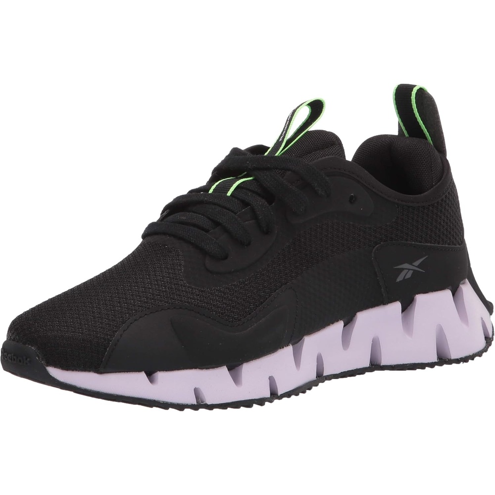 image:imageReebok Womens Zig Dynamica SneakerBlackLuminous LilacNeon Mint