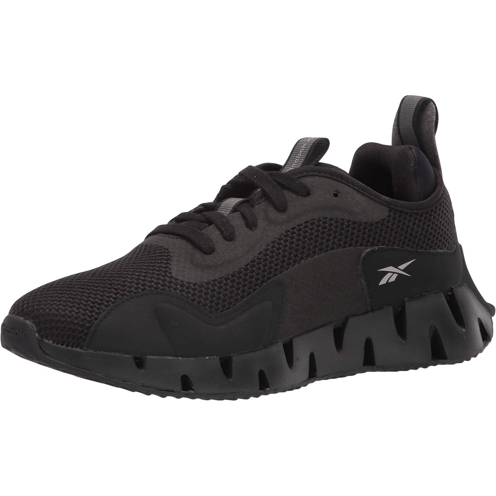 image:imageReebok Womens Zig Dynamica SneakerCore BlackTrue GreyTech Metallic