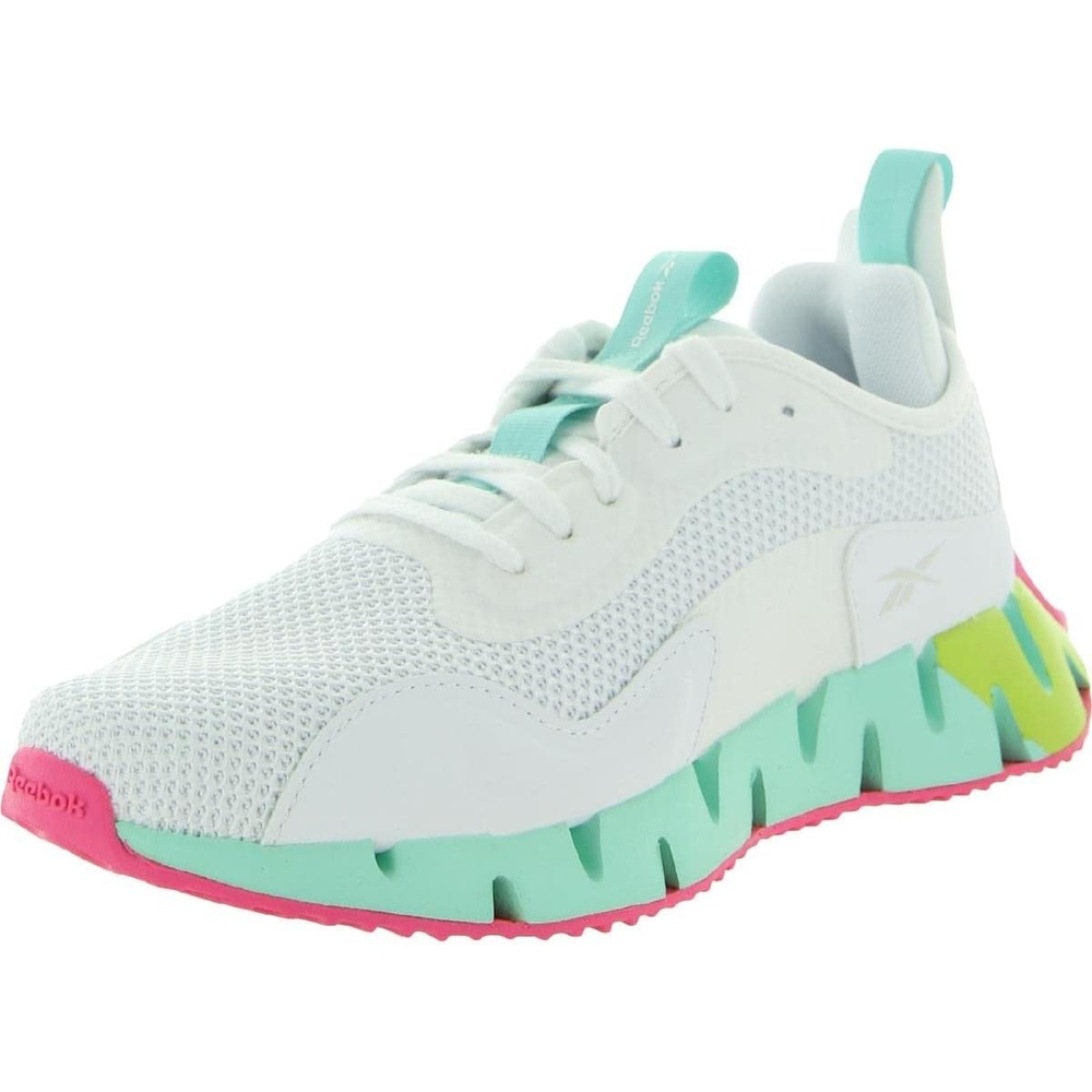 image:imageReebok Womens Zig Dynamica SneakerWhiteHint MintAcid Yellow