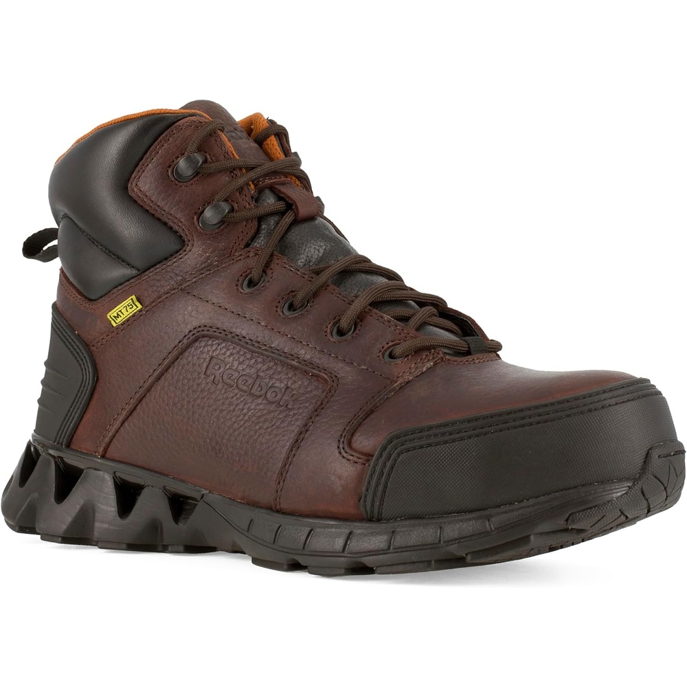 image:imageReebok Work Mens Zigkick 6 Inch Electrical Carbon Toe WorkDuty Black BrownDark Brown