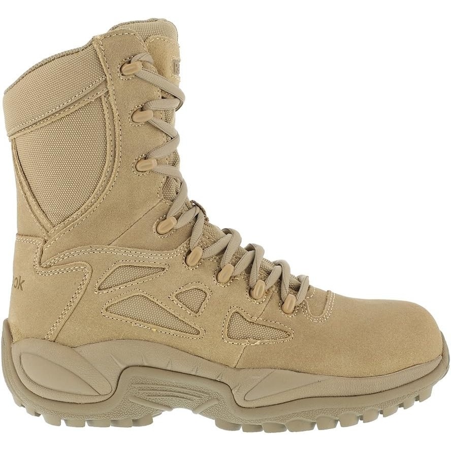 image:imageReebok Work Rapid Response RB 8 CT Boot Womens Boot 9 BM US BlackDesert Tan
