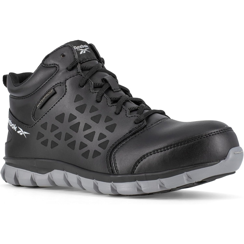 image:imageReebok Work Sublite Cushion Work Mid Met Guard Alloy Toe Womens OxfordBlack and Grey