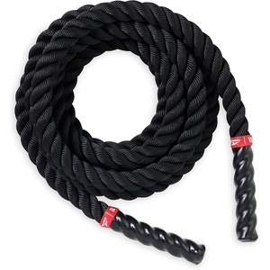 Reebok 18 ft Battle Rope, 1.5″ Thick, Home Gym | Battle Rope for Strength, HIIT Conditioning & Endurance Training | 1.5″ Thick | 18 Ft Length | Home Gym Use