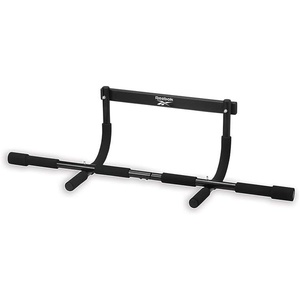 Reebok 8-Grip Pull-Up Bar, Multi-Function Door Frame | Door-Mount Pull-Up Bar | 8 Grip Positions | Foam-Padded Handles | Upper Body Strength | No Installation Required