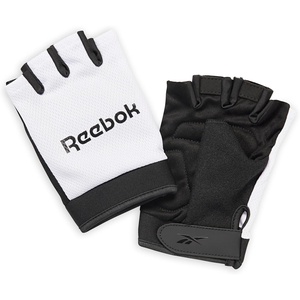 Reebok Classic Fingerless Gloves Lightweight Fitness & Weight Lifting Gloves for Training(WHITE/BLACK)