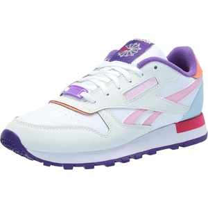 Reebok Classic Nylon Womens Sneakers, Casual Tennis Shoes Women(Barely Grey/Dynamic Purple/Bold Pink)