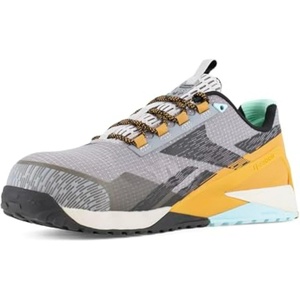 Reebok Men’s Nano X1 Adventure Ct Work Shoes(Silver-grey-clay-black)