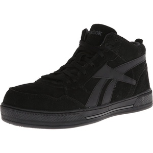 Reebok Men’s Rb1735 Dayod Composite Toe Skateboard Work Shoes(Black-suede)
