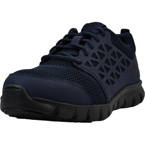 Reebok Men’s Rb4041 Sublite Cushion Safety Toe Athletic Work Shoe Black(Dark Blue)