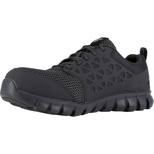 Reebok Men’s Rb4041 Sublite Cushion Safety Toe Athletic Work Shoe Black(Grey)